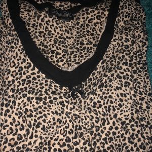 Cheeta print nightgown